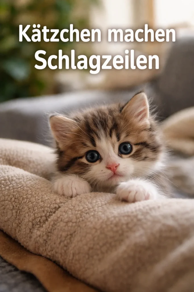 Niedliche Kätzchen, die mit ihren putzigen Aktionen Schlagzeilen machen.