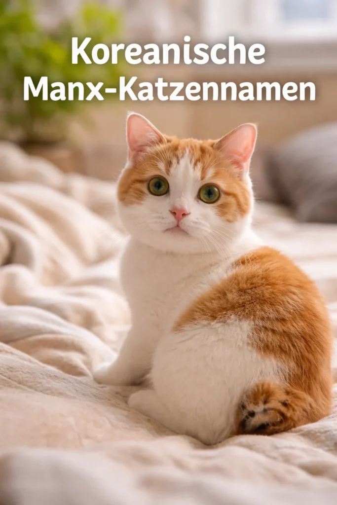 Eine Sammlung koreanisch inspirierter Manx-Katzennamen für Katzenliebhaber.
