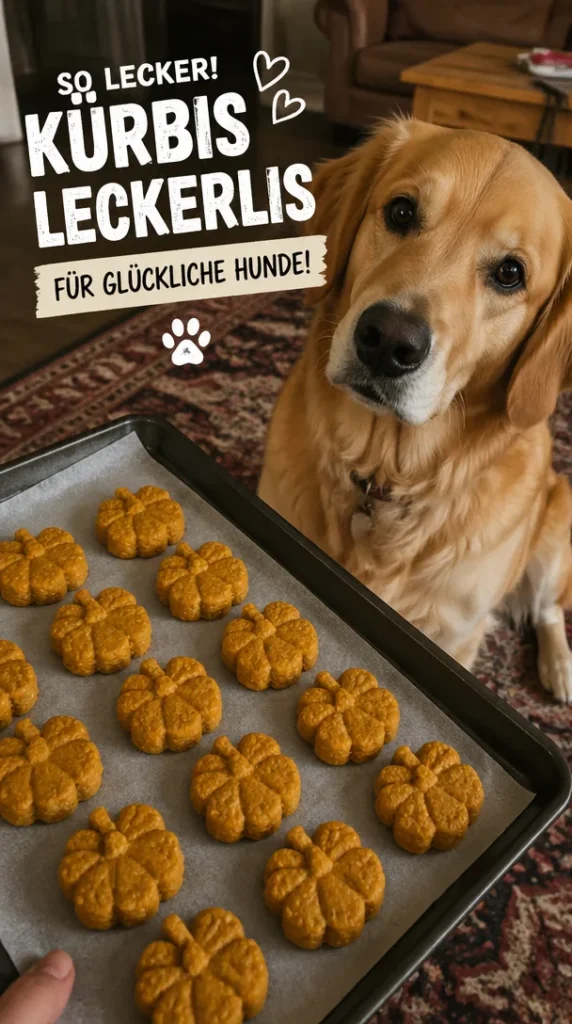 Gesunde Hundeleckerlis mit Kürbis und Hafer für glückliche Hunde
