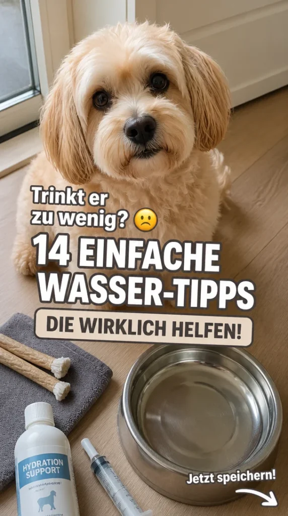 Hund trinkt kein Wasser - Tipps zur Steigerung der Wasseraufnahme
