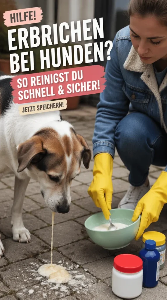 Hund erbricht - Tipps zur schnellen Reinigung und Hygiene nach Unfällen.