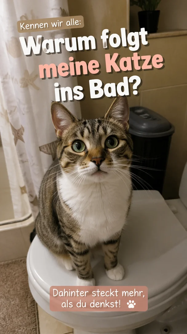 Warum folgt mir meine Katze ins Badezimmer?