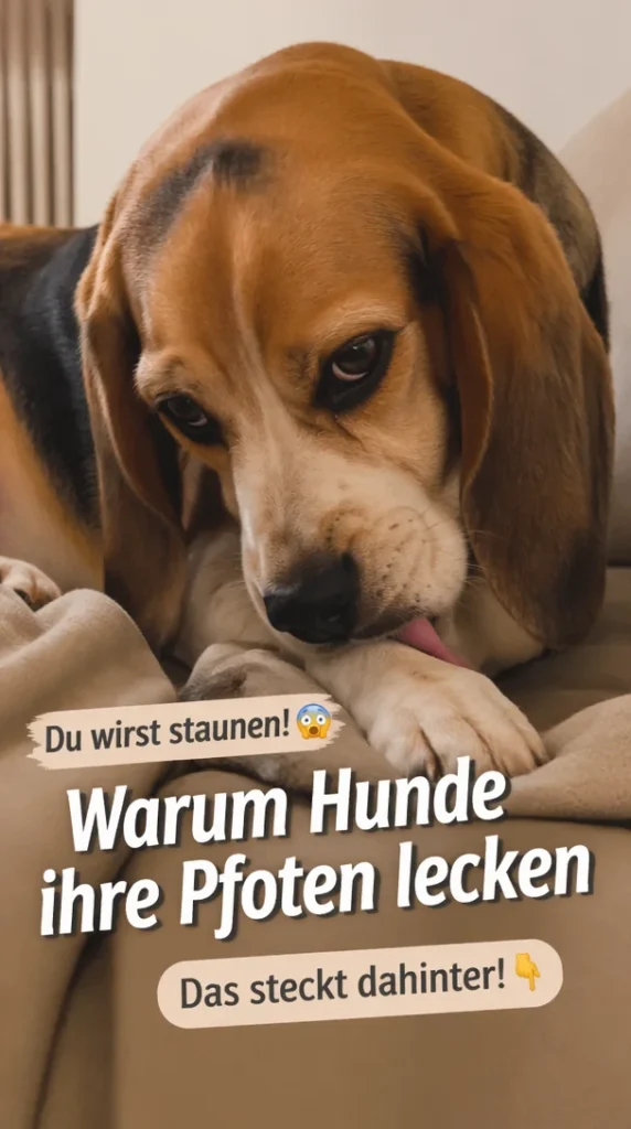 Hund leckt seine Pfoten, häufige Gründe und Verhaltensweisen erklärt
