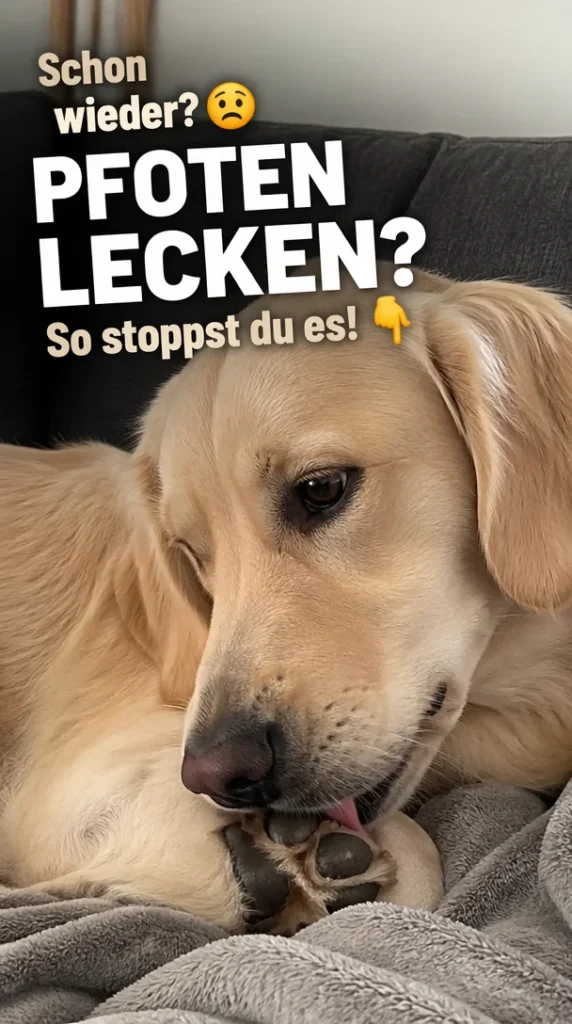 Hund leckt seine Pfoten - Ursachen und Lösungen für das Verhalten