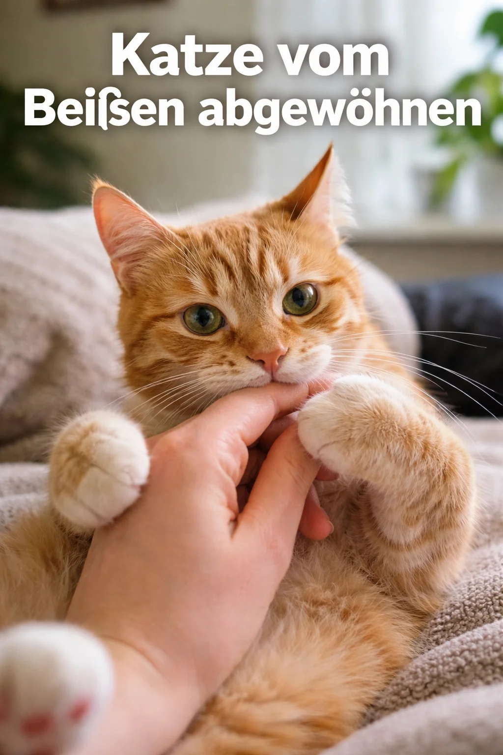 Wie man eine Katze am Beißen hindert – Sanftes Training, das funktioniert!