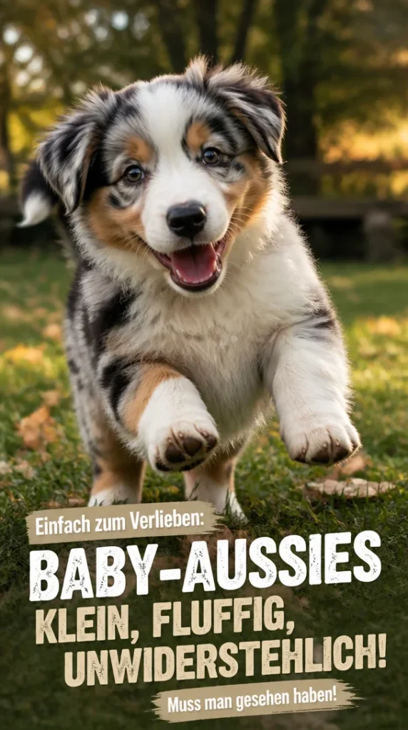 Süße Australian Shepherd Welpen, die zum Spielen und Kuscheln einladen.