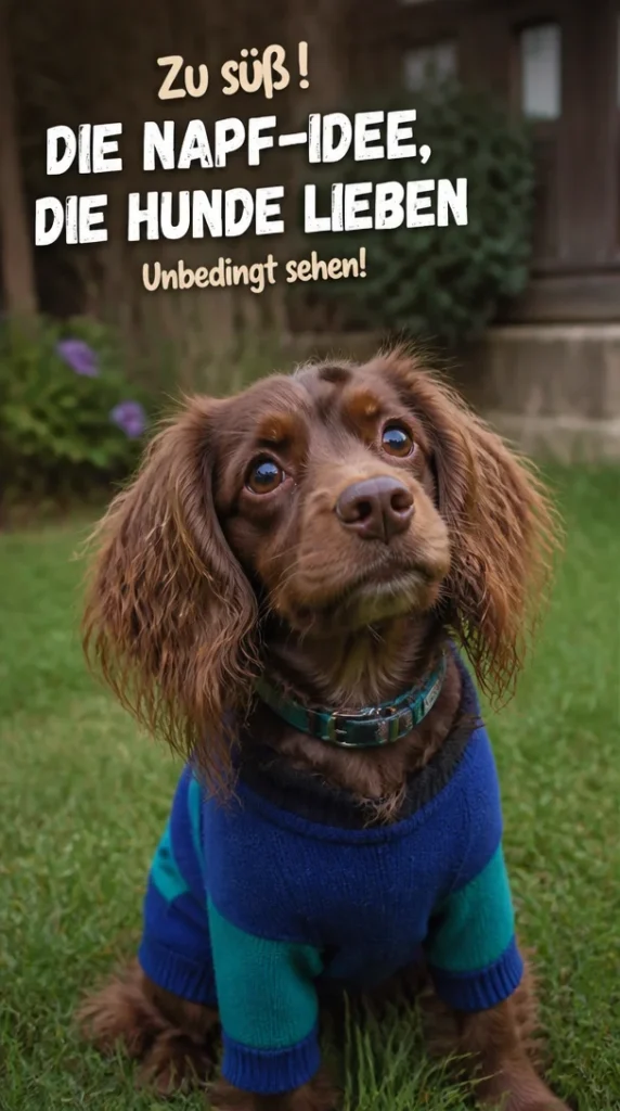 Doggie Delight Bowl für glückliche Hunde beim Fressen