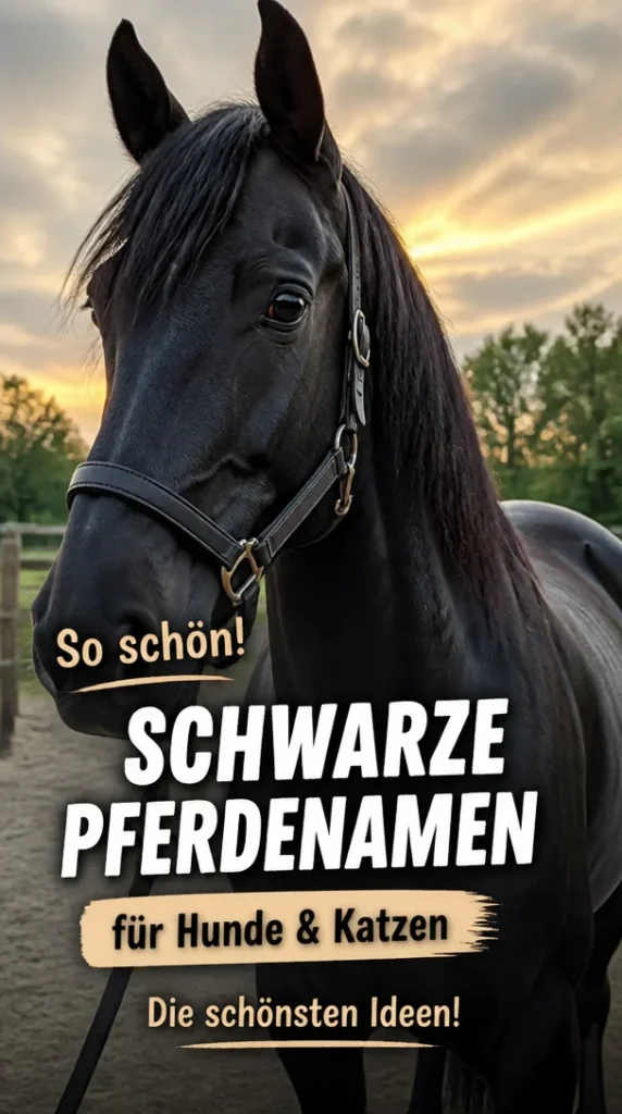 Fantasievolle schwarze Pferdenamen für Hunde und Katzen