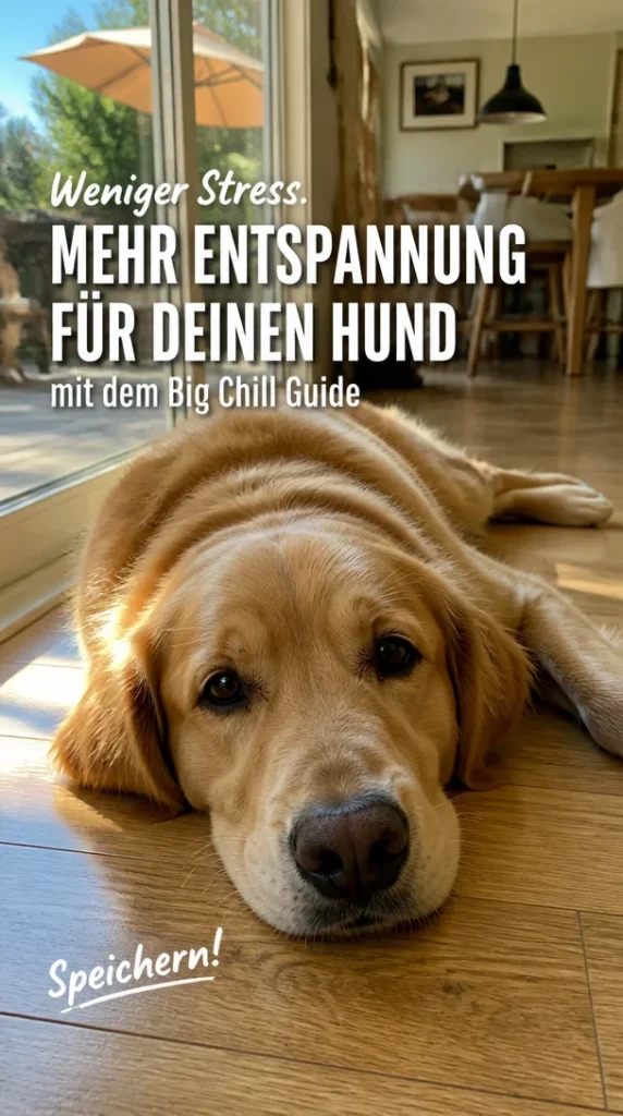 Hund entspannt dank Big Chill Guide zur Senkung von Cortisol