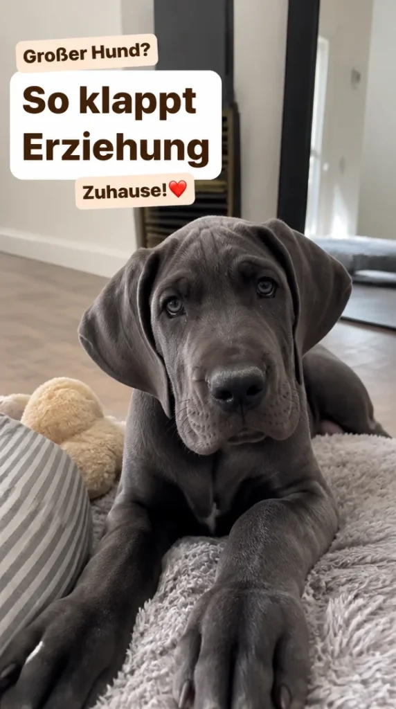 Größer Hund bei der Erziehung mit Tipps und Anleitungen